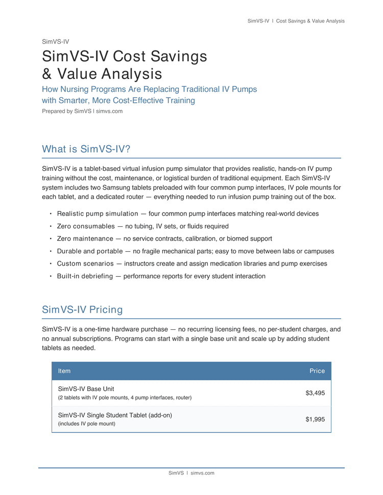Cost Analysis Cover Page